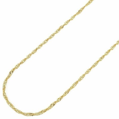 14K Solid Yellow Gold Diamond Cut 1.7mm 