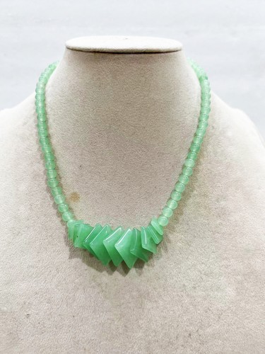 Natural Stone Gemstone Beads Pendant Necklace Women Jewelry Ethnic Accessory - Picture 11 of 45