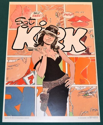 Hugo PRATT Sgt. Kirk # 2 offset posters 50x70 cm cod 26061 Ivaldi Ed. Lo Vecchio