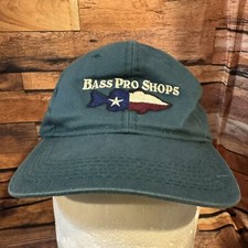 Bass Pro Shops Texas Flag Fish Youth Hat Cap Green Adjustable Snapback Fishing