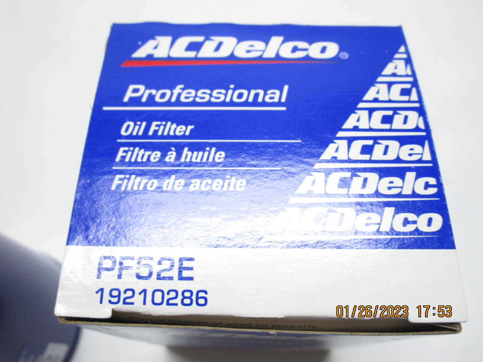 Engine Oil Filter-Duraguard ACDelco PF52E 19210286