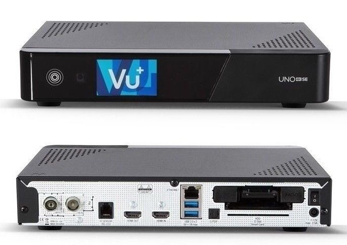 Thumbnail - Vu+ Uno 4k Se 1x Dvb-c Fbc Twin Tuner E2 Linux Receiver Uhd 2160p