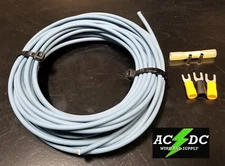 12 GA GAUGE 25 FT PRIMARY AUTO REMOTE POWER GROUND WIRE CABLE KIT (LIGHT BLUE)
