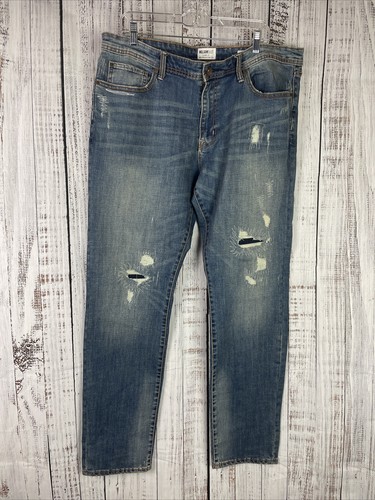 Distressed Blue Jeans denim Men 