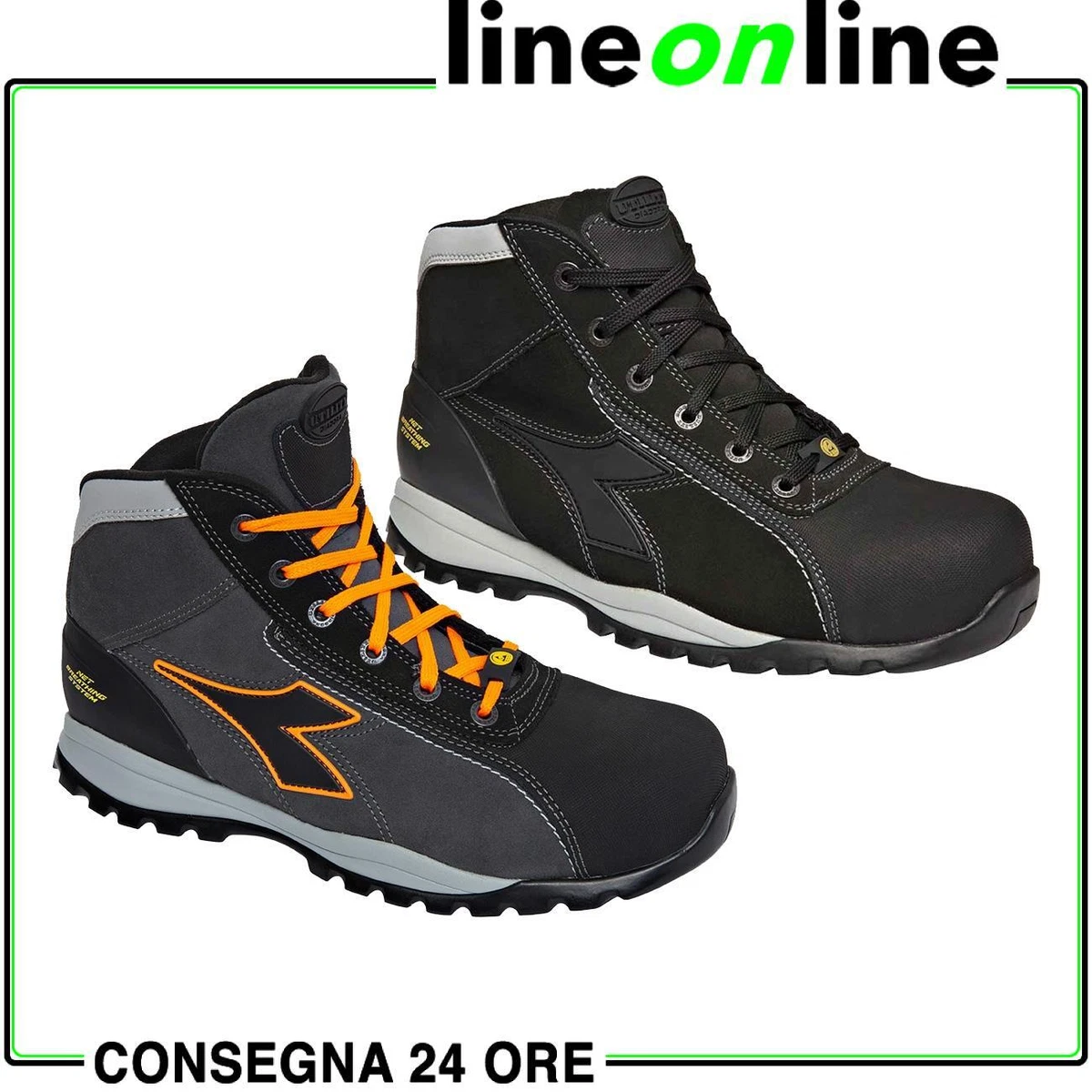 Scarpe antinfortunistiche Geox Diadora GLOVE NET MID PRO S3 ESD impermebili