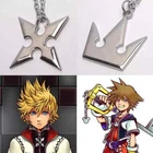 Kingdom Hearts Sora Crown & Roxas Cross Necklace Cosplay New Hot