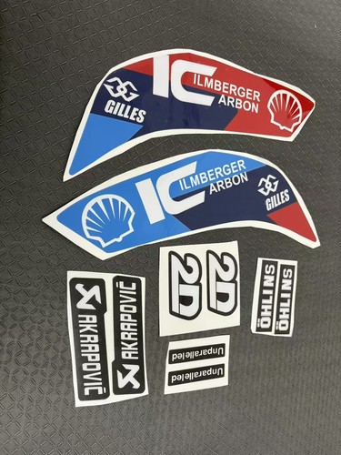 FOR BMW M1000RR S1000RR 2019-2023 LOWER FAIRING BELLY PAN NUMBER DECALS STICKERS - Picture 5 of 10