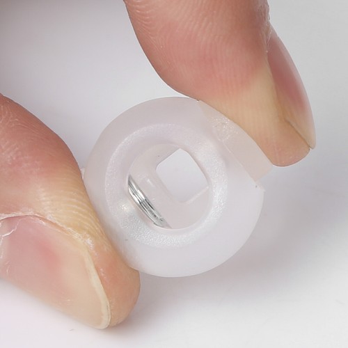 100 Plastic Spring Loaded Round Toggle Stopper Cord Locks End Single Hole Rope - Picture 93 of 97