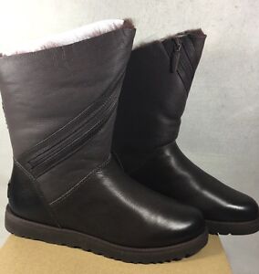 leather uggs with zipper