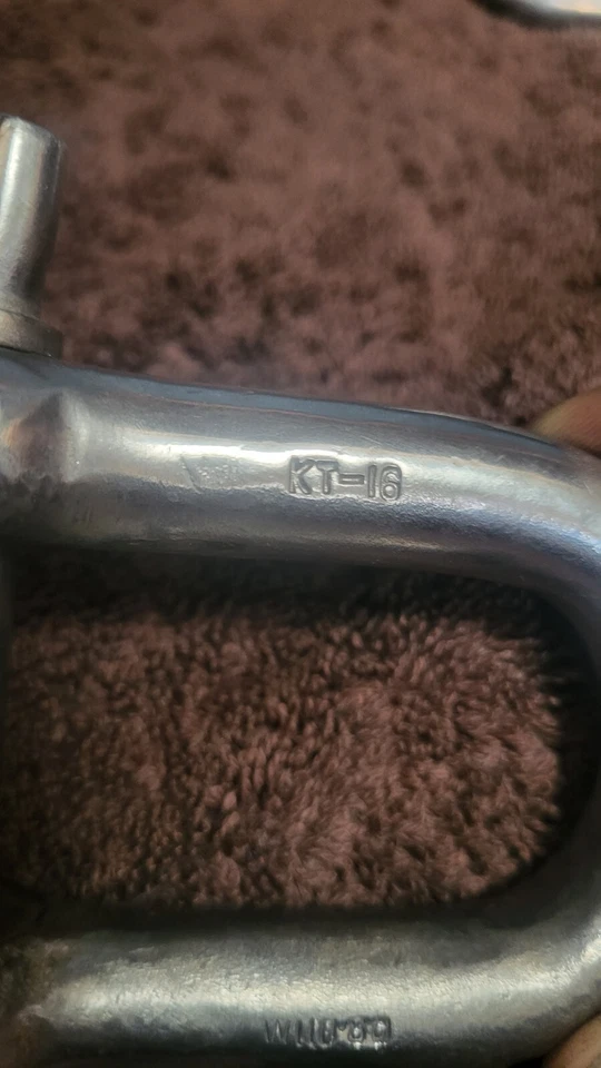 Large 1/2" Stainless Steel Anchor Shackle Heavy-duty Big Boat Parts Kt-10 - Image 4 of 4