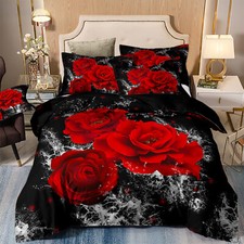 Florals Duvet Quilt Cover Set Bedding Set Single Double King Size Pillowcases