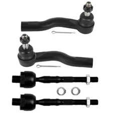 4pcs For 2010-2012 FORD FUSION MERCURY MILAN Front Inner and Outer Tie Rod Ends