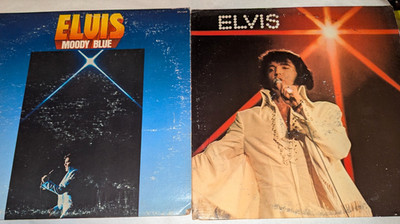 Elvis Presley 2 Piece Vinyl Record Lot