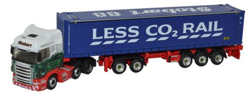 Oxford Diecast NSHL01CT Scania Highline D-TEC Combitrailer Container Eddie Stoba