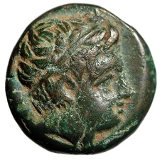 Macedonian King: Philip II AE17 "Apollo & Youth on Horse, Spearhead"