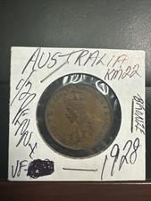 1928 Australia 1/2 Penny - Km# 22 - Nice Coin