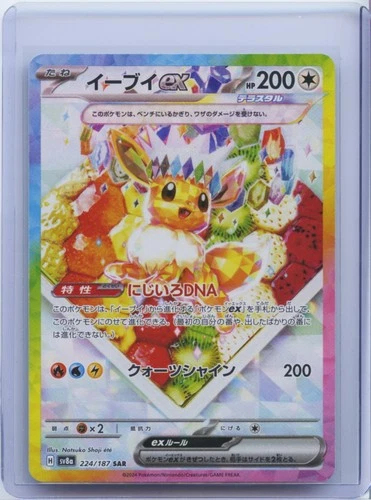 2024 Pokemon Card Eevee ex SAR 224/187 Terastal Festival sv8a Japanese NM