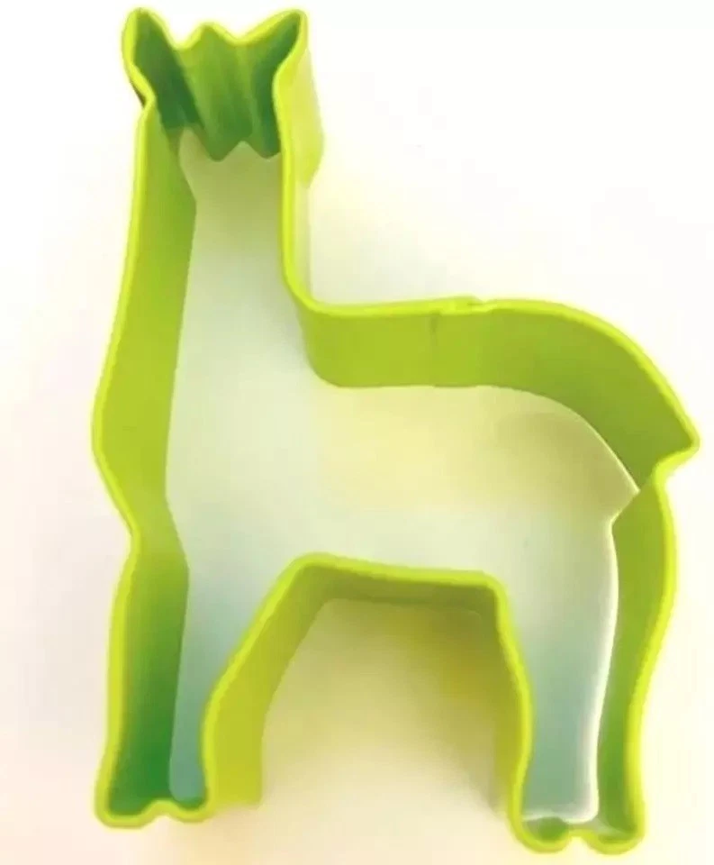 2 cortadores de galletas Wilton forma de llama recubiertos de metal tamaño 3-1/2" de alto verde Foto 2 de 2