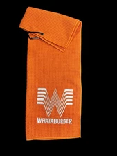 Whataburger Golf Towel / (8in x 25in) 1 Sides (Orange) 29k Stitches