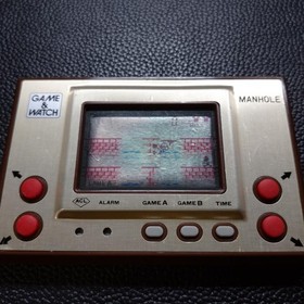 Nintendo Game and Watch Manhole MH-06 1981 Retro Console Wide Screen from Japan