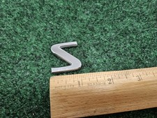 Oem Chrome S Hood Hatch Individual Letter Emblem Badge Logo Nameplate 7s9