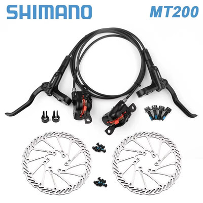 Shimano Hydraulische Scheibenbremse MT200 160mm Universal Fahrrad Komplettset