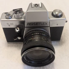 Vintage Revueflex TL 25 SLR w/ Yashikor Auto 28mm 1:28 Lens 