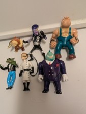 LOT OF 9 BIKER MICE FROM MARS VINTAGE ACTION FIGURES 1993 GALOOB W/ CARDBACKS