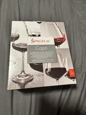 New Boxed Pair Of Spiegelau Capri Wine Glasses - German - 490ML