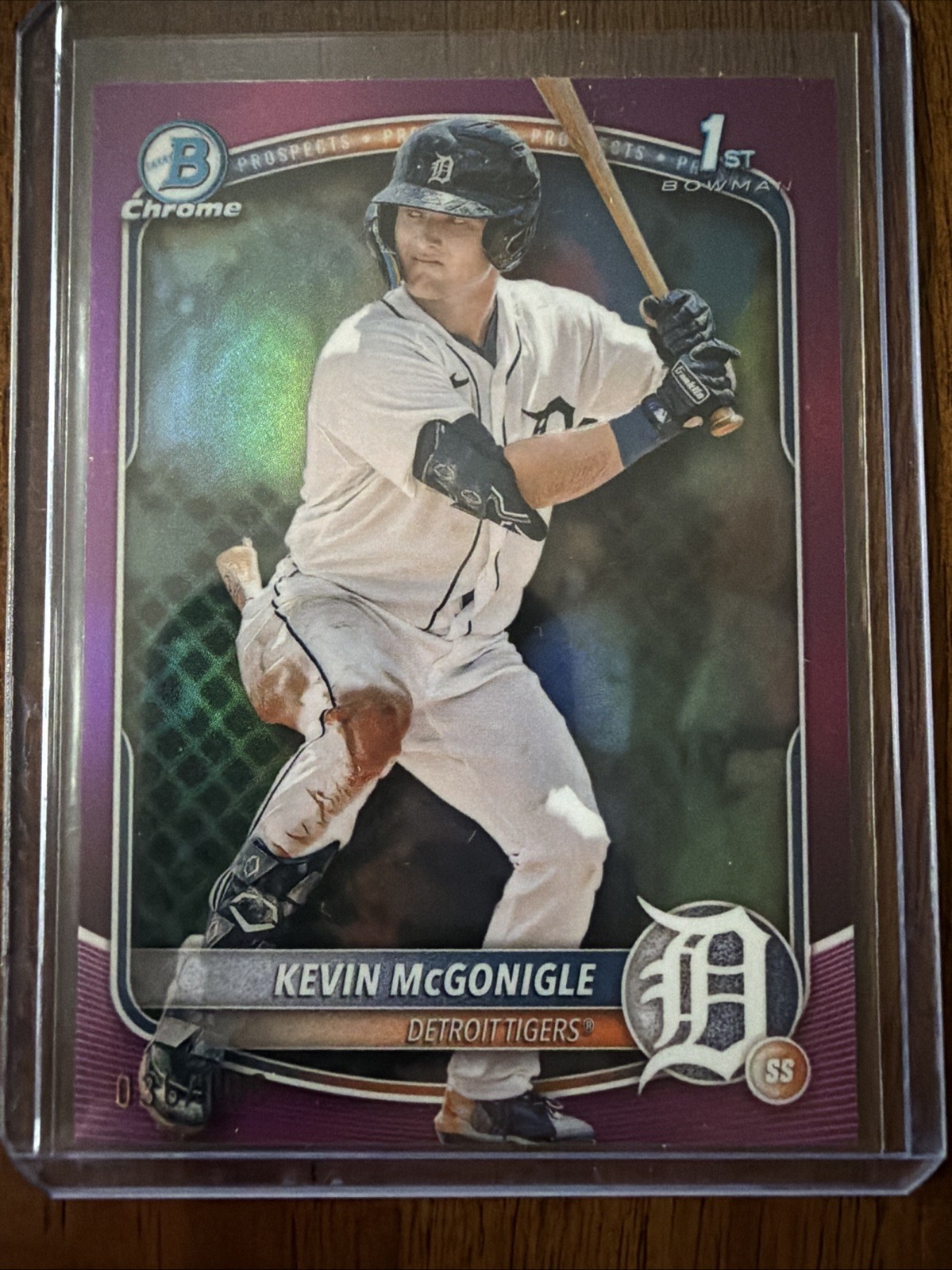 2025 Bowman Chrome - 1st Bowman Kevin McGonigle FUCHSIA /199 Detroit Tigers