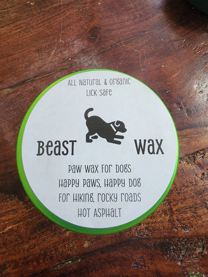 Protección natural para patas de perro con cera de bestia 2 oz para senderismo, actividades al aire libre Foto 2 de 4