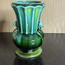 Vintage Relpo Small Bud Vase Air Plant Made In Japan Awesome Green Color 4” Tall