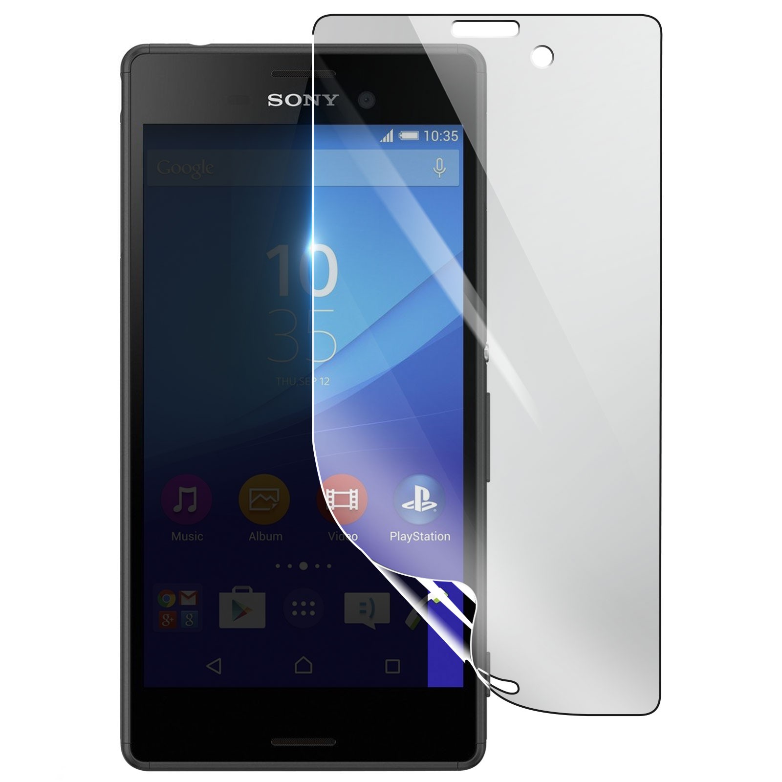 Protection 3mk en hydrogel antichoc et transparent pour l'écran du mobile Sony Xperia M4 Aqua