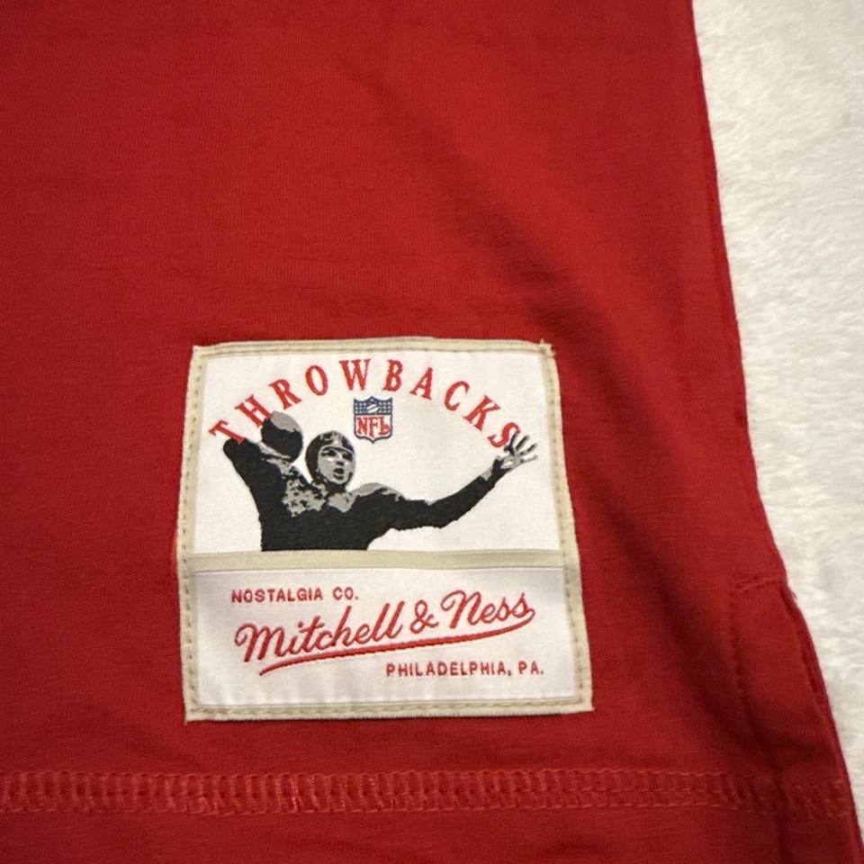 Camiseta deportiva Mitchell & Ness para hombre Joe Montana 49ers retro manga larga tejida XXL 2XL Foto 4 de 4