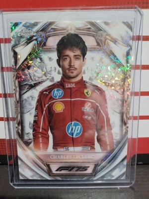 2025 Topps Chrome Formula 1 F1 Charles Leclerc Diamond 75th Anniversary Ferrari
