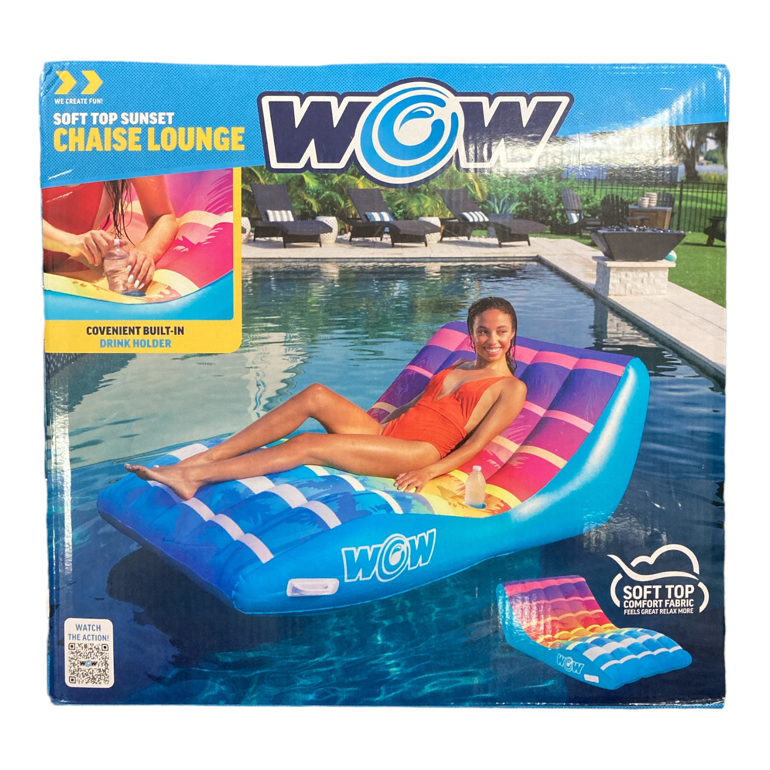 Wow Sports Sunset Шезлонг Надувной бассейн и пляжное кресло 5690₽