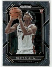 Ricky Council IV RC 2023-24 Panini Prizm Draft Picks Arkansas Razorbacks #1