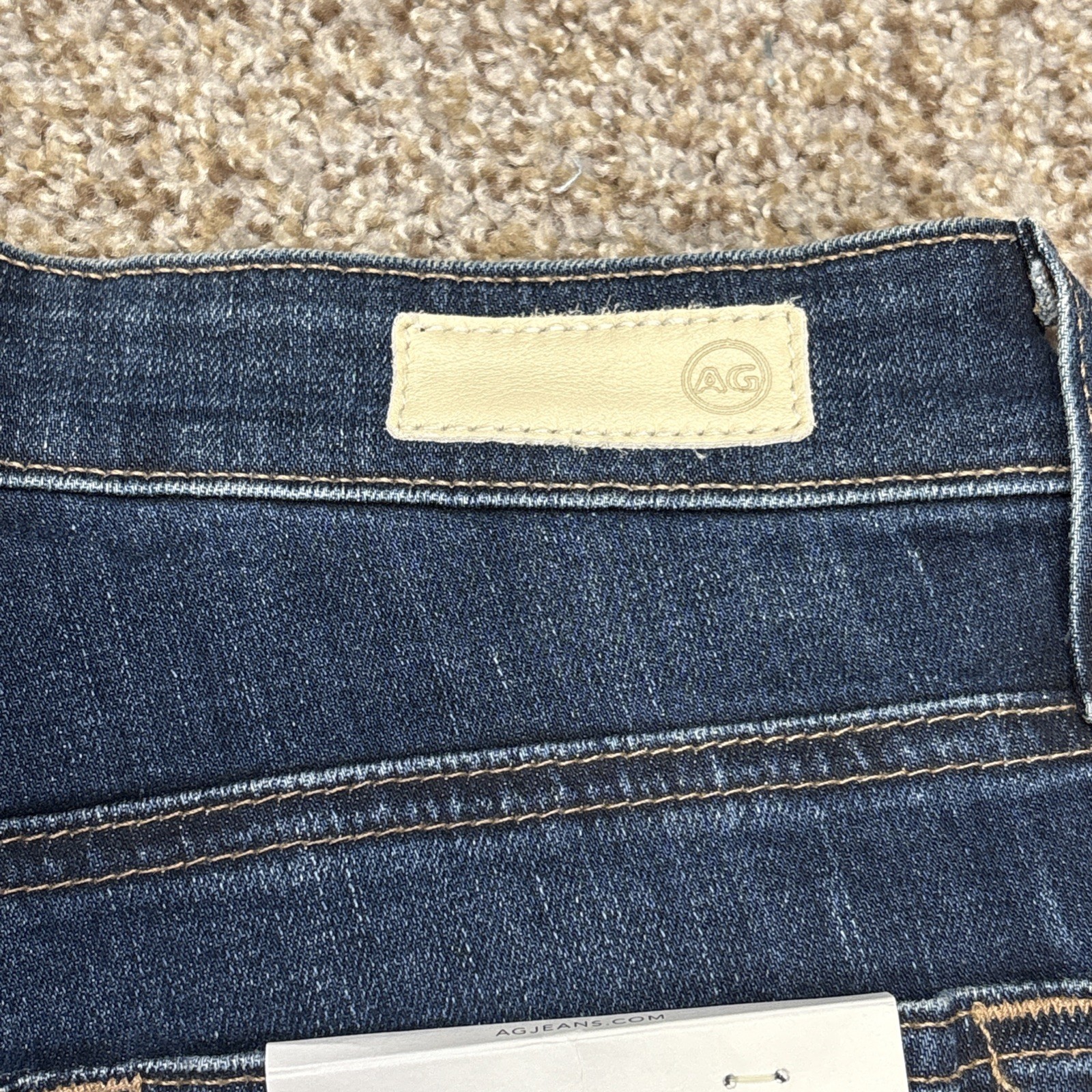 NEW AG Adriano Goldschmied The Farrah High Rise Skinny Jeans 26 X 30 Dark Wash thumbnail 18