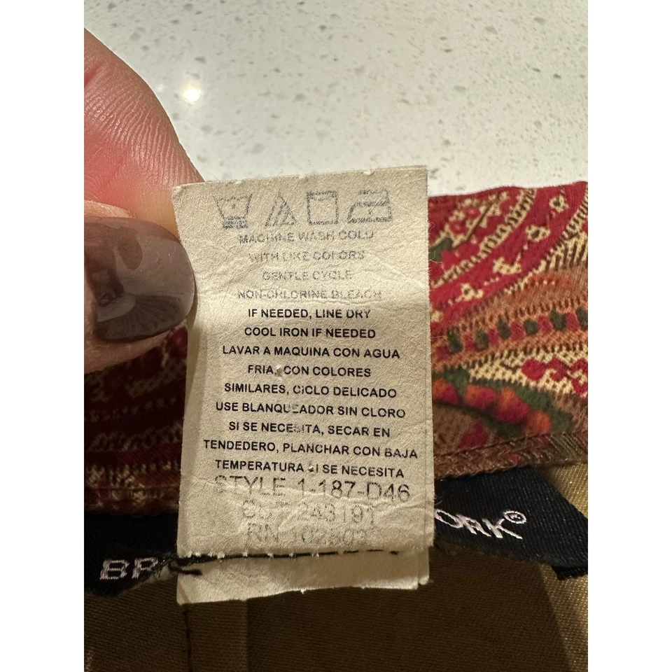 Falda vintage de cachemira floral para mujer midi dorada oxidada 12 P modesta madura oficina Foto 4 de 4