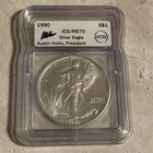 1990 Silver Eagle MS70 Flawless Coin ICG Free Shipping
