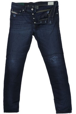 Diesel Tepphar Slim-Carrot Herren Jeans Hose W33 L32 33/32 blau destroy Stretch