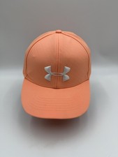 Under Armour Hat Cap Baseball Strap Back Orange Womens One Size Twill Logo Golf