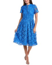T Tahari Embroidered Midi Dress Women's