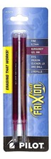 Pilot FriXion Erasable Gel Pen Refills 2 Count Burgundy Ink Write Erase Repeat