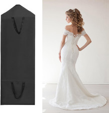 2 Pack Wedding Dress Garment Bag,180X60X30Cm,.Carry on Garment Bag,Long Gown Gar