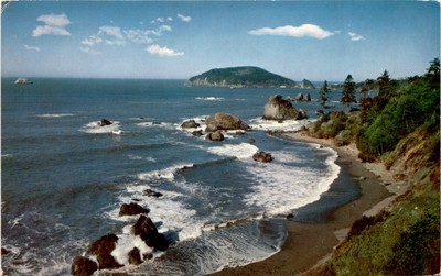 TRINIDAD HEAD, CALIFORNIA, U. S. #101, whaling ships Postcard