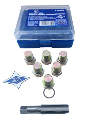 Ölablassschraube Reparatur Set M14x1.5 auf M15x1.5 Innen Ölablassgewinde Ölwanne