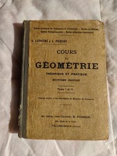 Livre scolaire cours de Géométrie théorique et pratique Lepoivre & Poirson 1934