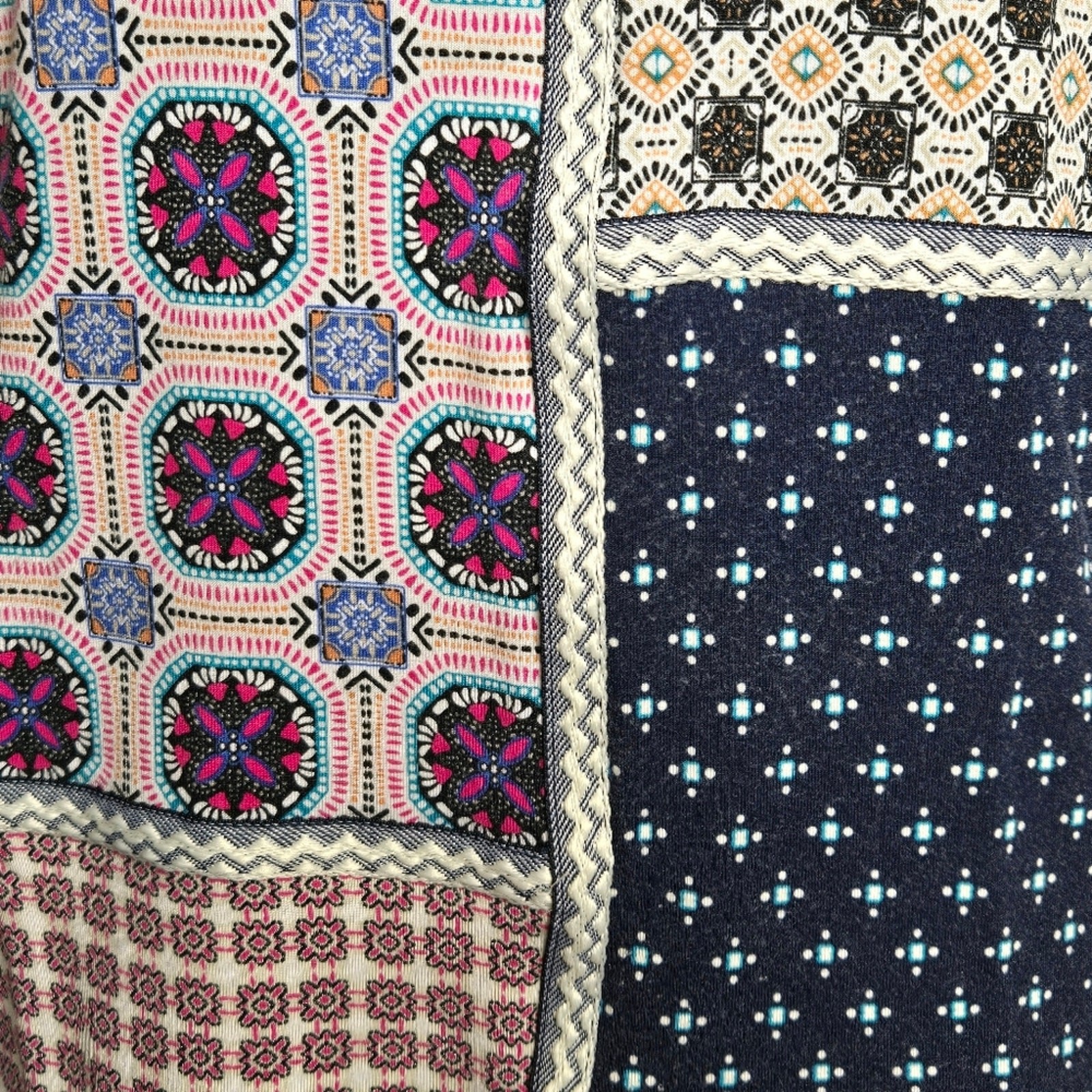 CHICOS Multicolor Patchwork Patterned Womens Shor… - image 5