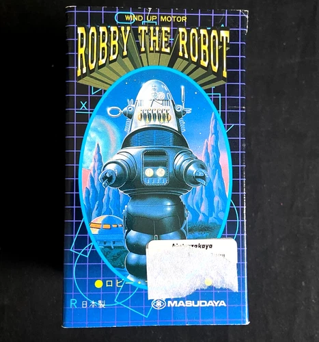 Vintage Masudaya Robby The Robot 1997 11CM Wind Up Retro Robot - NEW/UNUSED